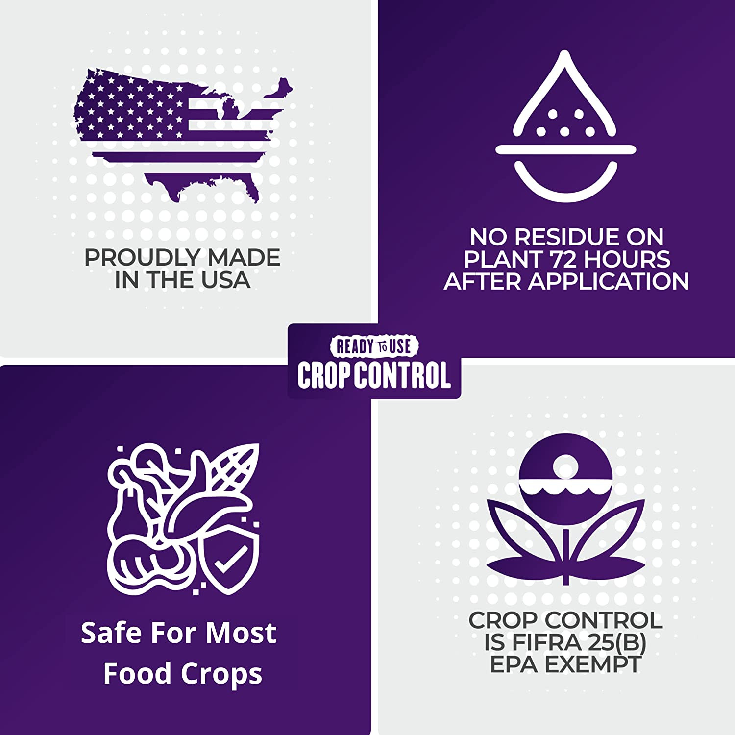 Crop Control Insecticidal Soap for Plants | All Natural Fungicide for Plants | S