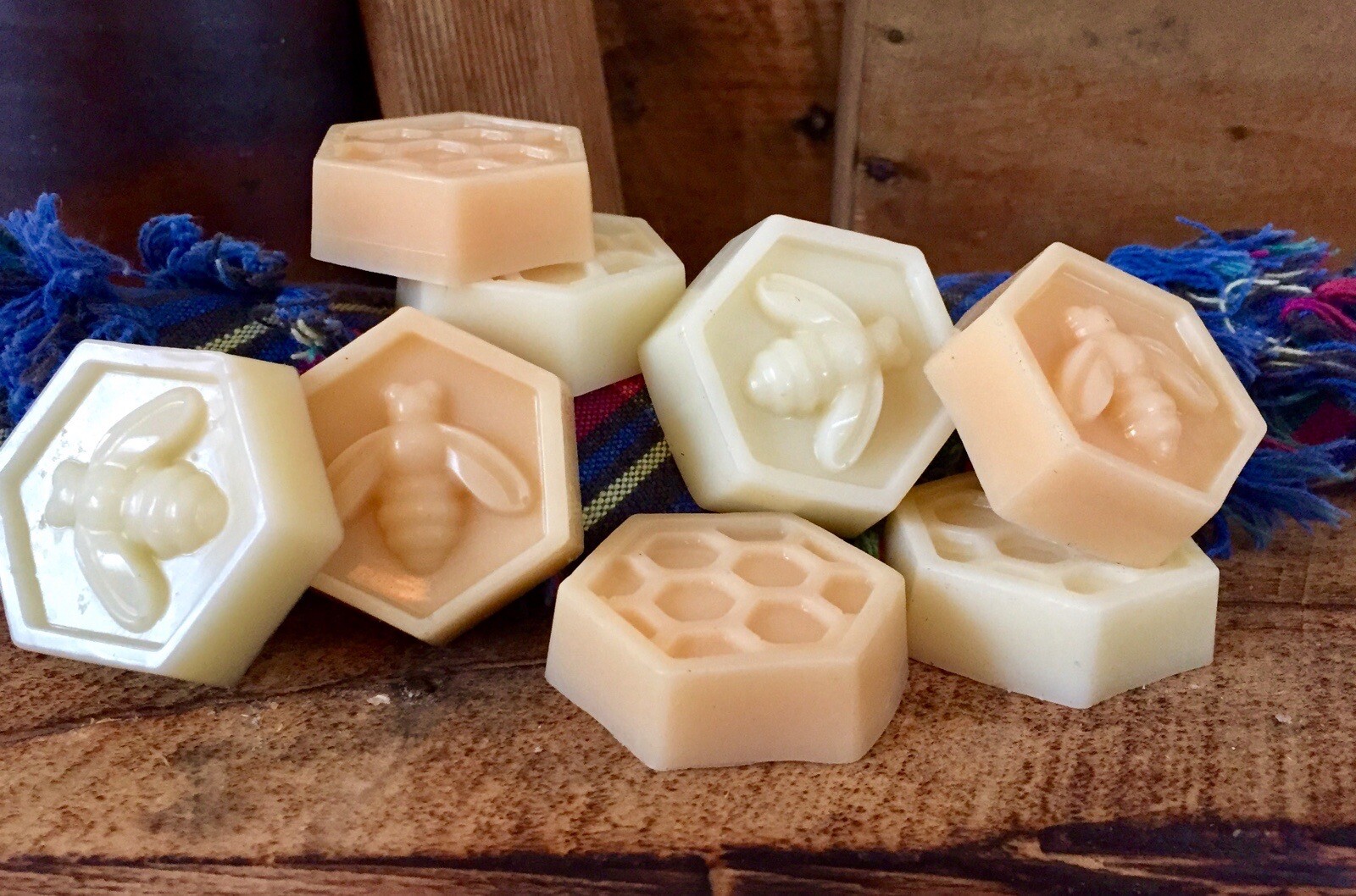 Soap HANDMADE: Honey Bee Soaps, 8 Individual Soaps Per Order, Guest Soap, Gifts