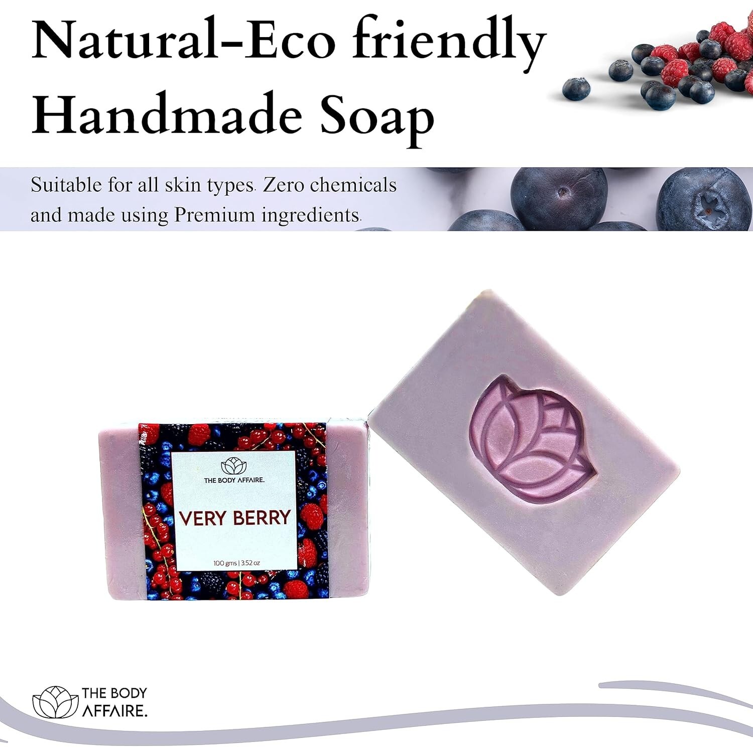 FORGANIK VERRY BERRY Handmade Cold Process Soap by The Body Affaire For Women