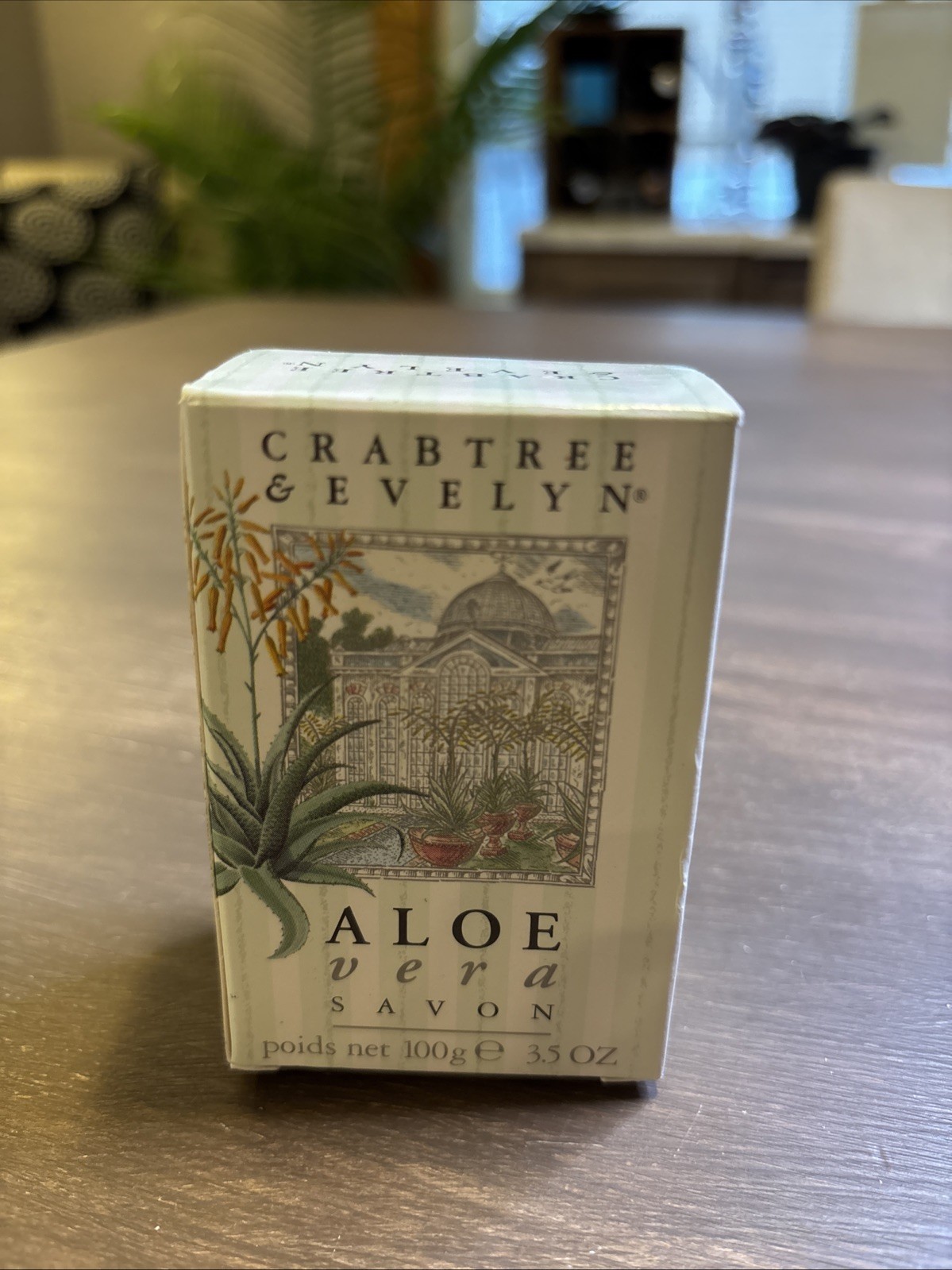 Crabtree & Evelyn Aloe Vera 3.5 Oz Bar Soap NOS 1988 Retired NOS