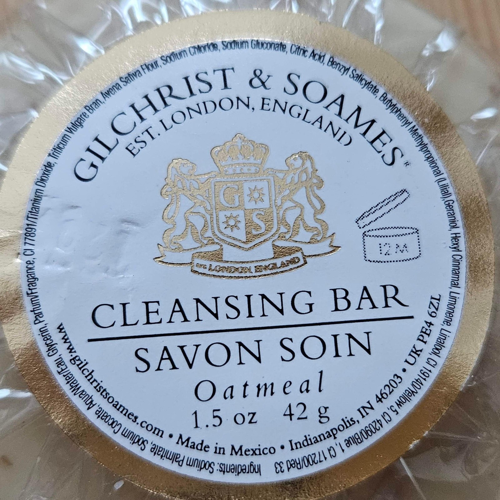 Gilchrist & Soames Cleansing Bar – Oatmeal Soap 1.5 oz Lot of 9