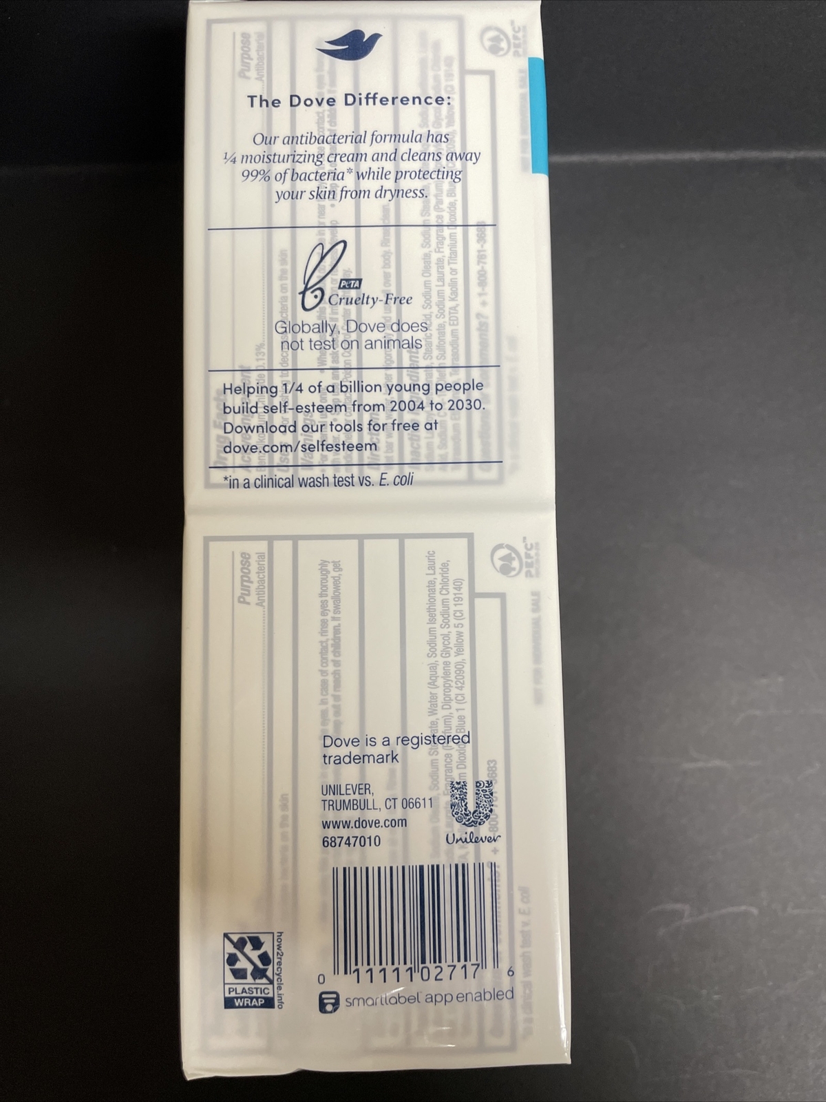 Dove Beauty Soap Antibacterial Protects from Skin Dryness 6ct Exp 8/2025