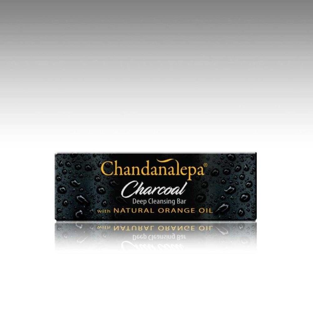 Chandanalepa Charcoal & orange Soap, Clean skin, Makeup remover, Ayurvedic Soap