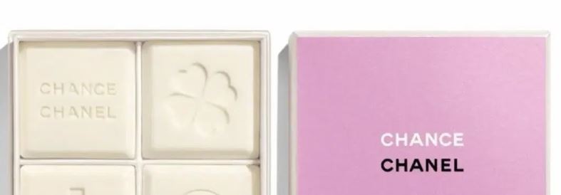 Chanel Chance Au Fresh Le Savon Body Soap 4 pieces White 33x33mm 40g NEW