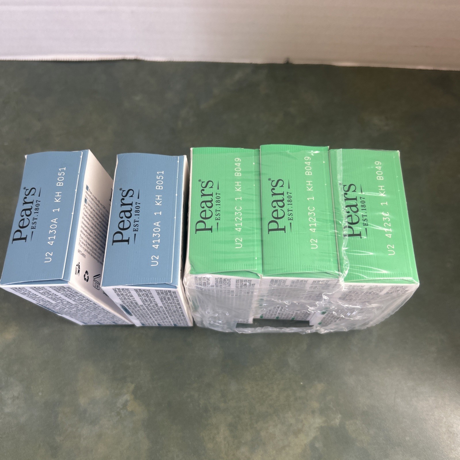 Pears Transparent Soap 5 Bar Lot Mint Lemon Flower Extract 3.53 oz Sealed