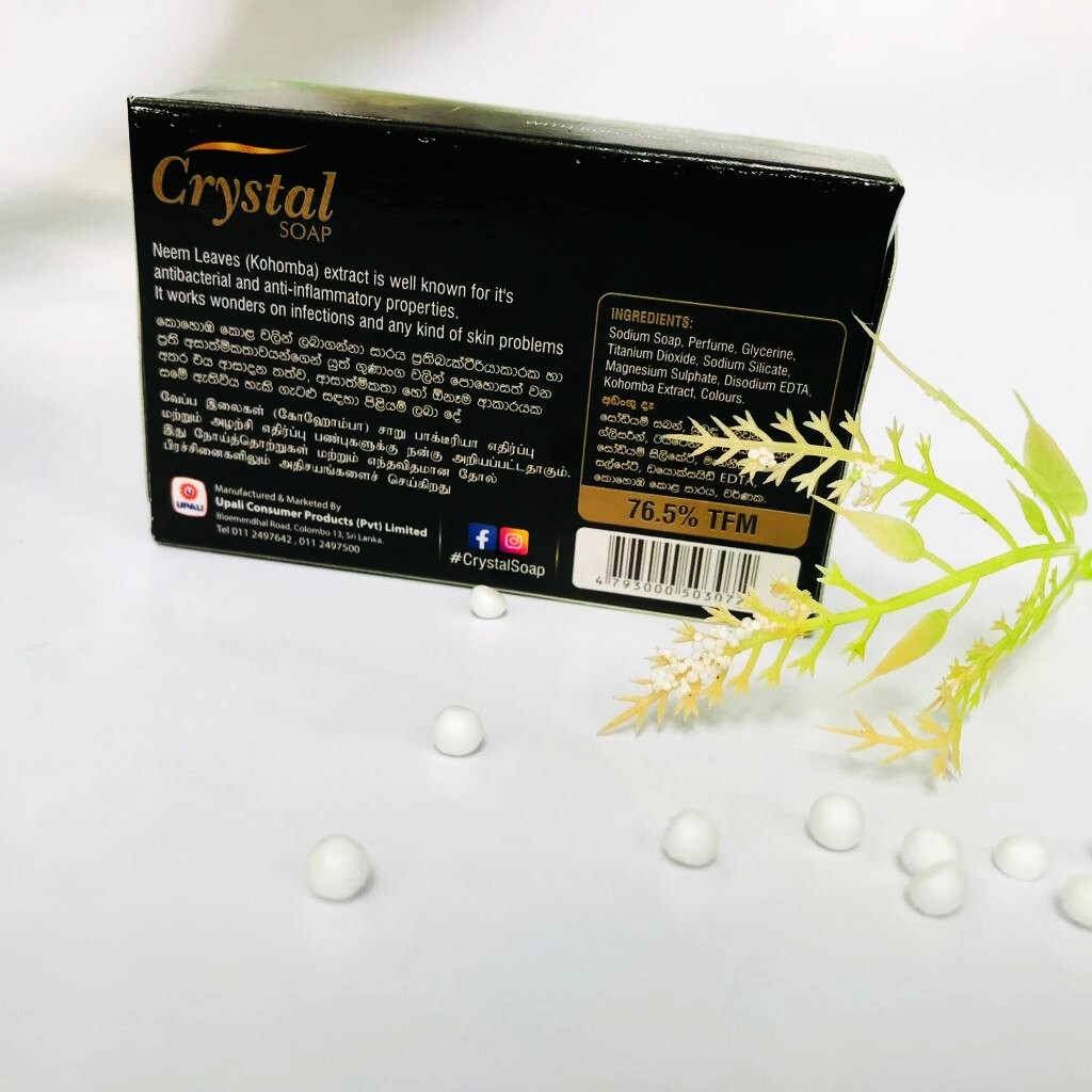 Crystal Soap With Natural Kohomba Herbal Care Ayurvedic Skin Body Beauty Bar 75g