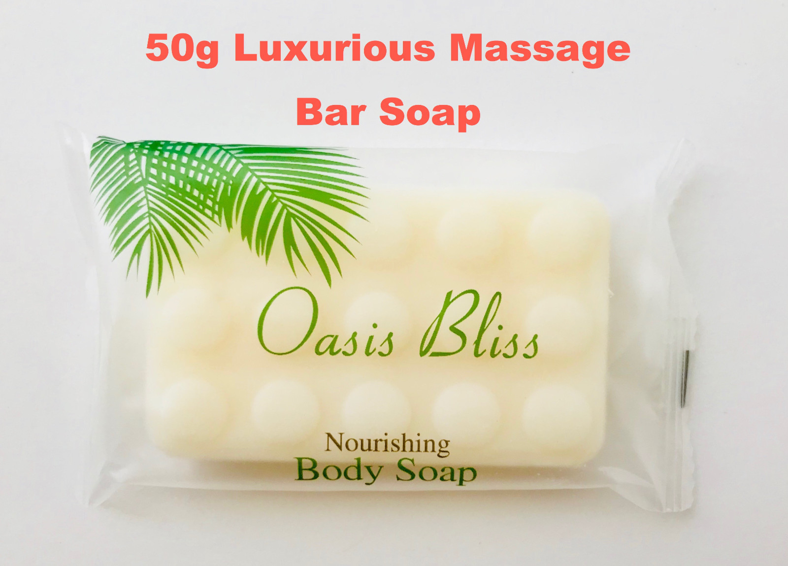 50g/1.8oz Massage Bar Soap Travel Size Bath Soap for Hotels Vacation Rentals B&B