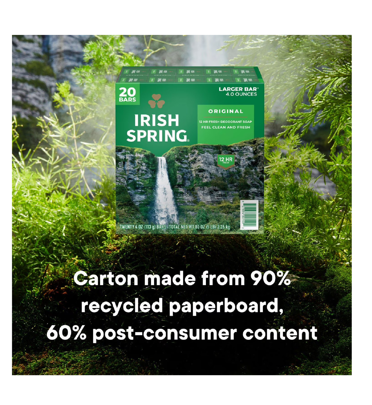 Irish Spring Bar Soap, Original Clean (4 oz., 20 ct.)