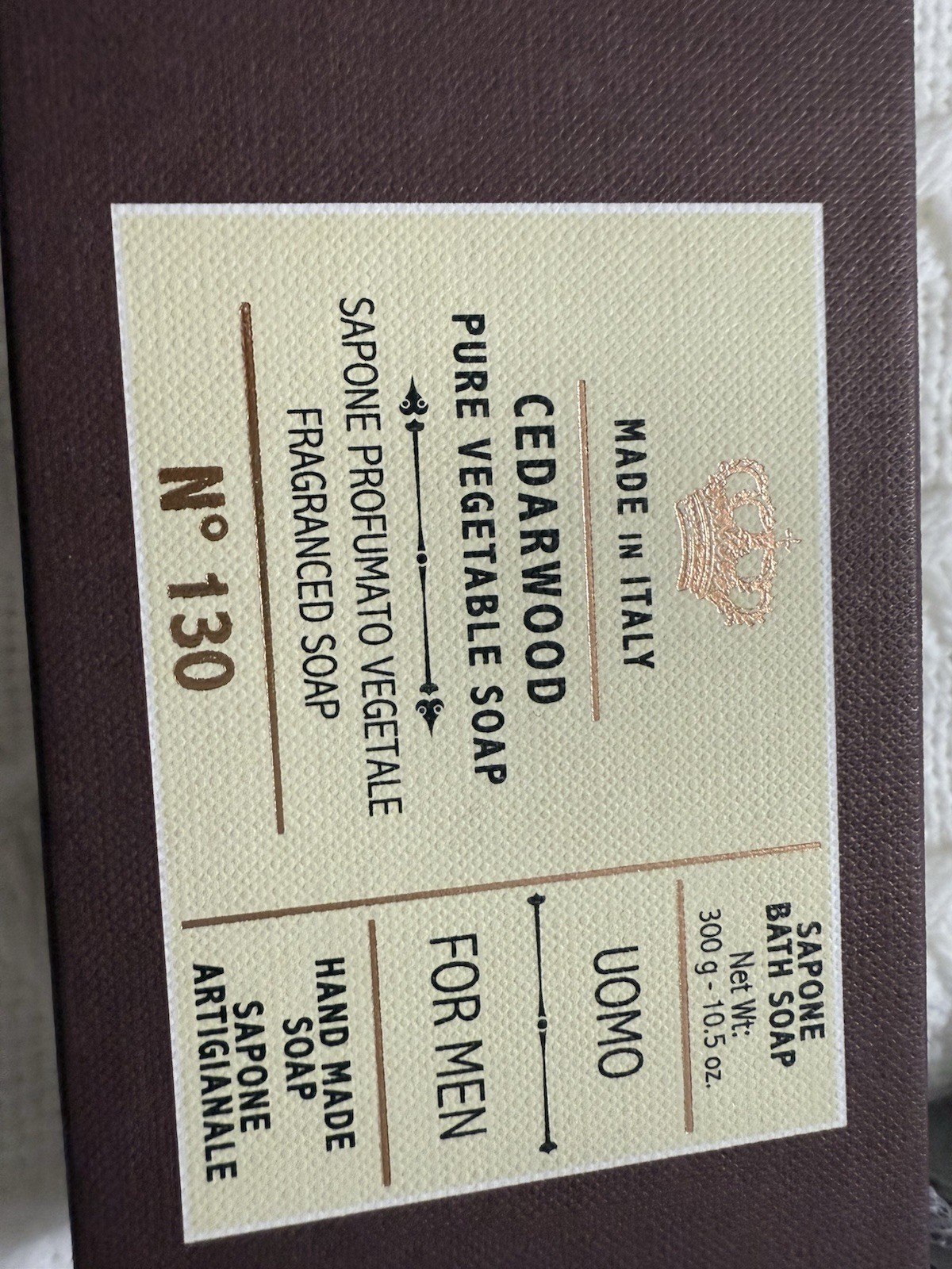 2 pcs SAPONERIE MARIO FISSI SRL 10.5 OZ CEDARWOOD Men Bar Soap GIFTBOX Italy