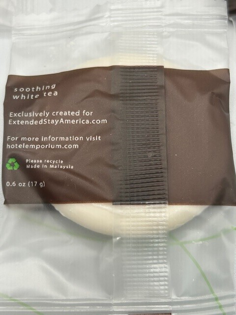 Lot of 50 Extended Stay Hotel White Tea Cleansing Bar Soap .6 Oz – Travel Hotel