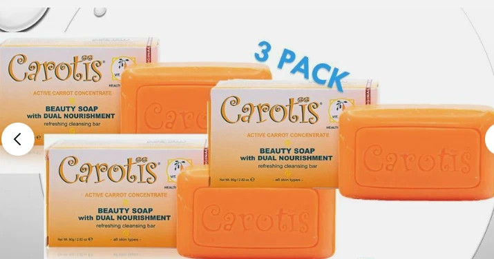 CAROTÏS Beauty Soap 80gr – Formulated to Clean and Refresh Skin, pack of 3
