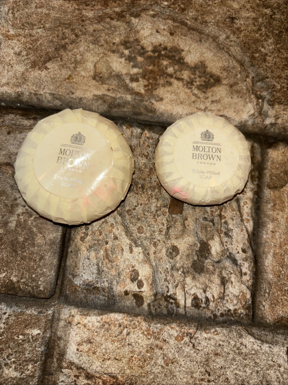 Lot of 2 Molton Brown Triple Milled Soap Mini Size .88oz And 1.59oz Each New