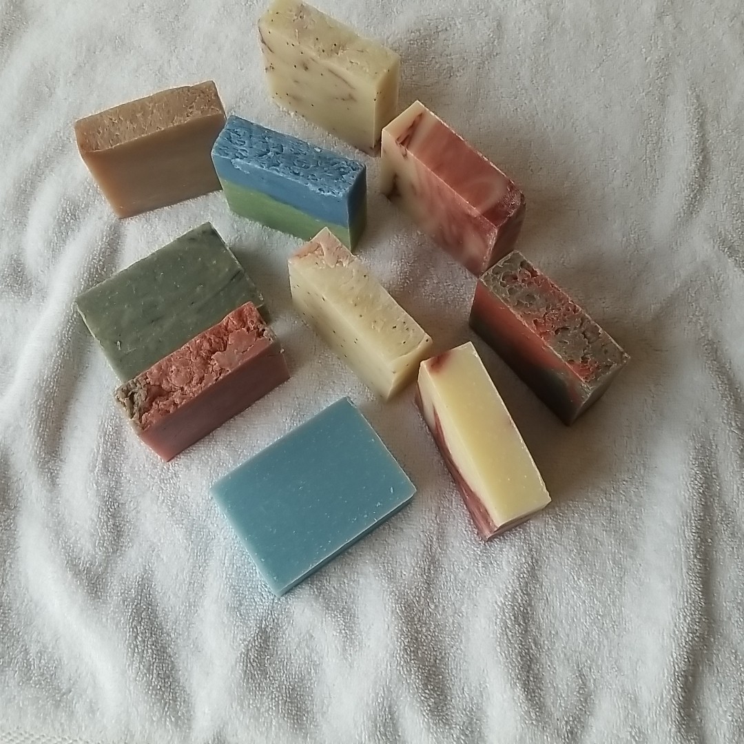 10 Bars Handmade Castile Soap various scents Nearly 3 lbs Bulk Real Natural Soap