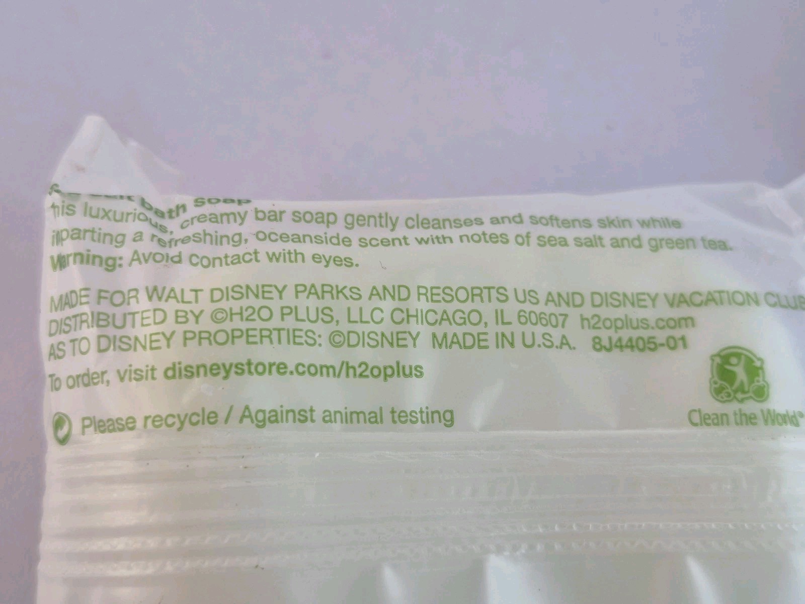 Disney Resorts H2O Beauty Sea Salt Bath Facial Soap Hotel Samples Lot 3 Sealed