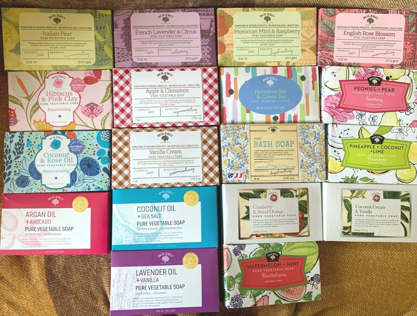BOLERO***Pure Vegetable Or Plant~Based Soap***yOU chOOsE Scent(s)~~NEW~~SEALED