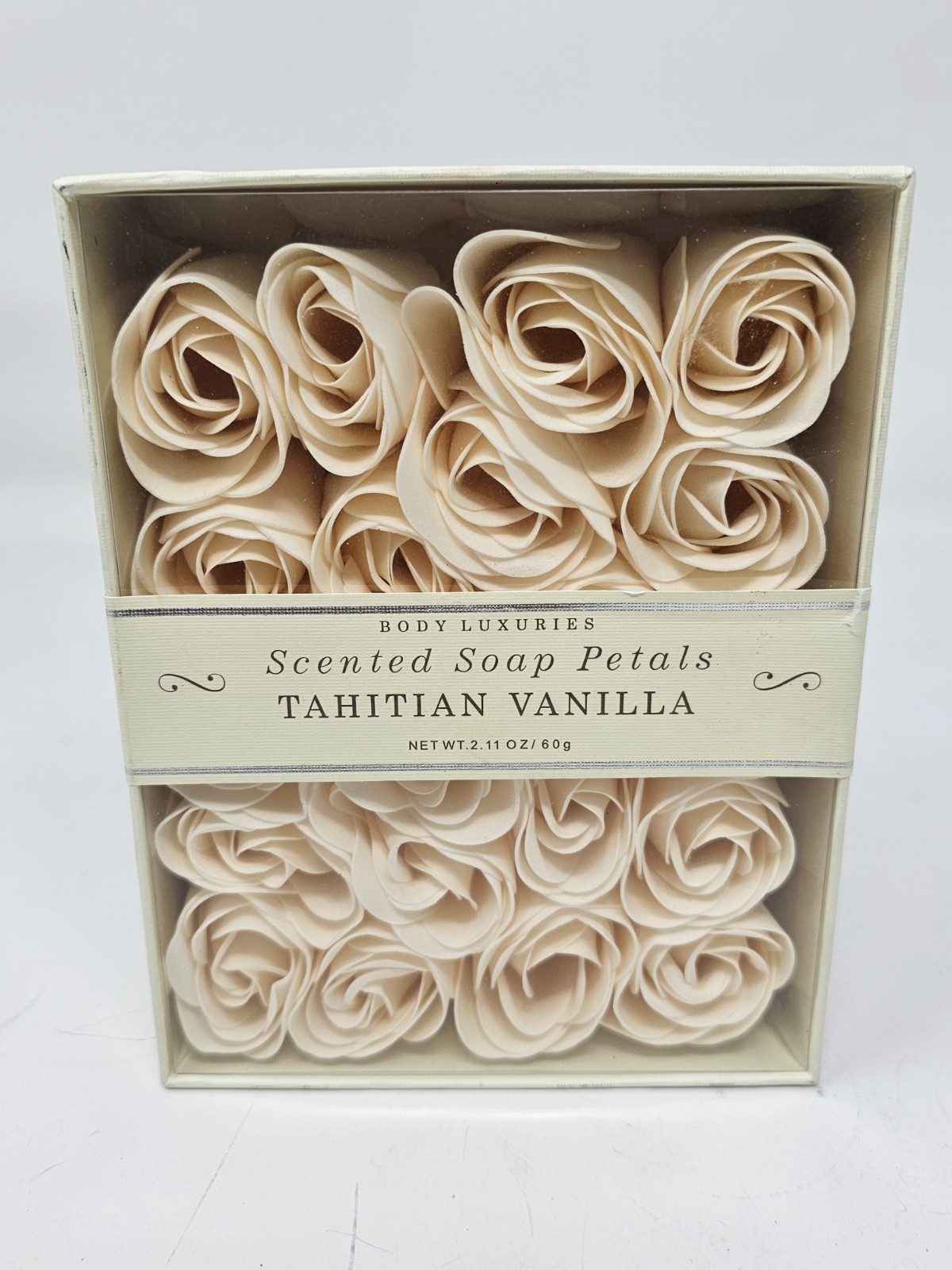 Body Luxuries Scented Soap Rose Petals, Vanilla Tahitian
