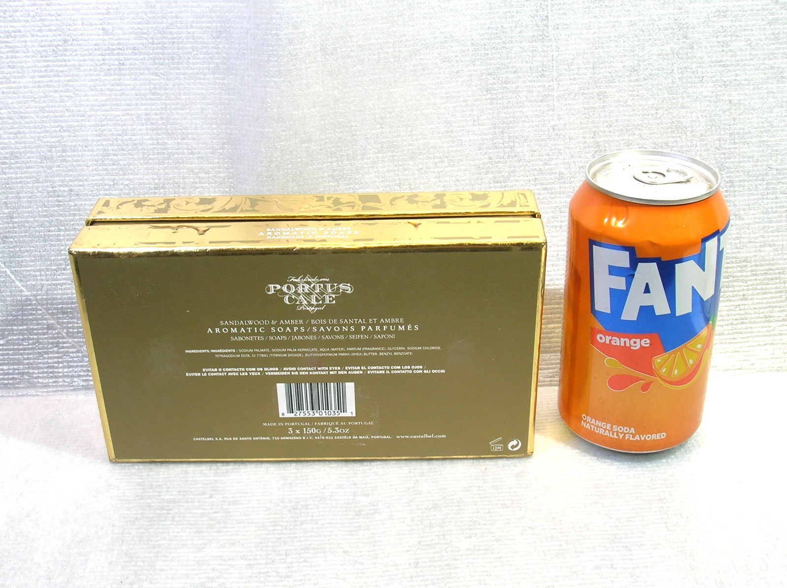 PORTUS CALE HAND MADE SANDALWOOD & AMBER SOAPS 3 X 150 GRAMS/5.3 – NEW IN BOX