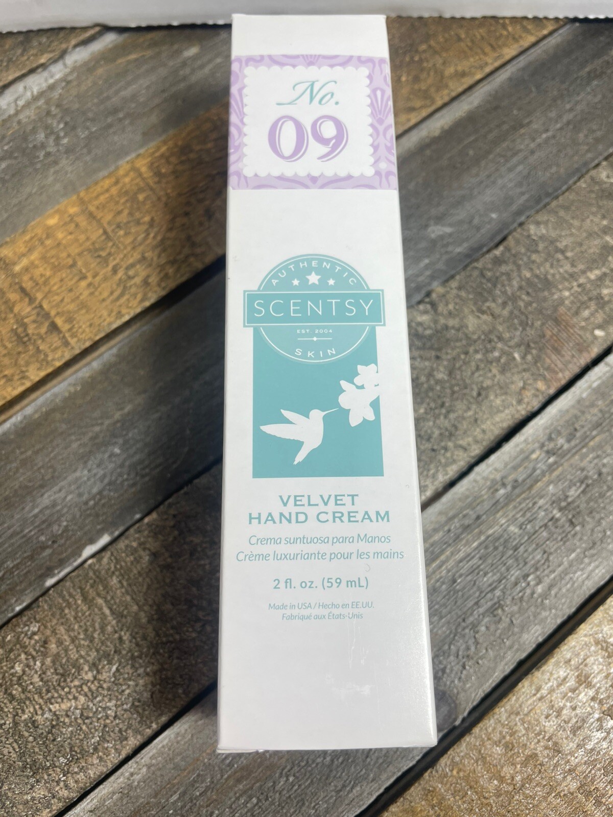 Scentsy No. 09 Velvet Hand Cream Brand New In Box Hard To Find