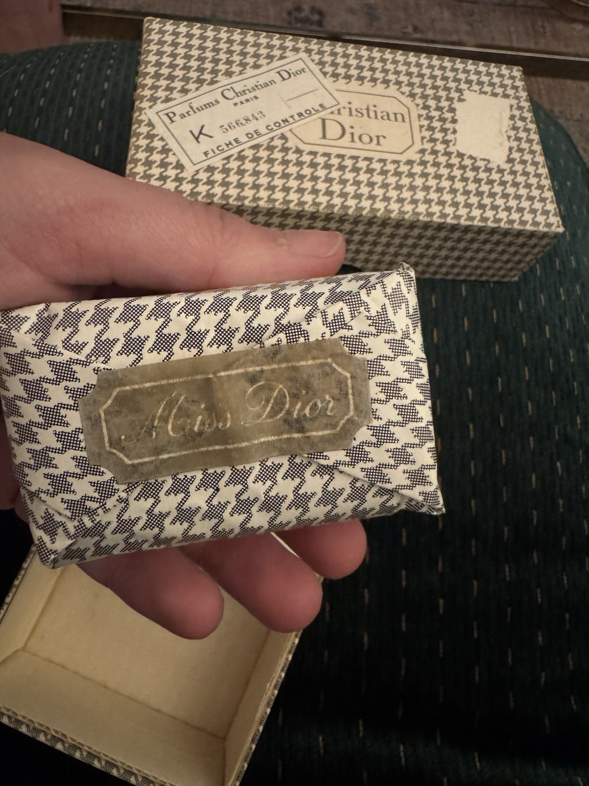 Miss Dior Vintage Soap Christian Dior Wrapped Scented Set Of 3 Bar Box NEW