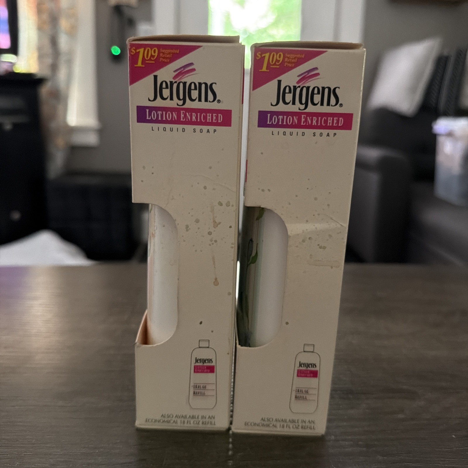 NIB Vintage Liquid Jergens Hand Soap 7.5 Oz/221 ML Made In USA NOS Lot Of 2