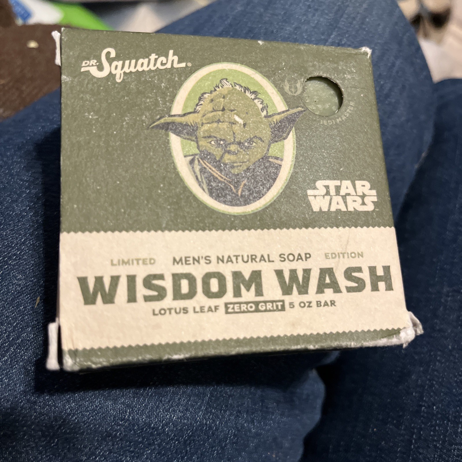 Dr. Squatch Wisdom Wash Star Wars Yoda Natural Bar Soap for Men, 5 oz Unused