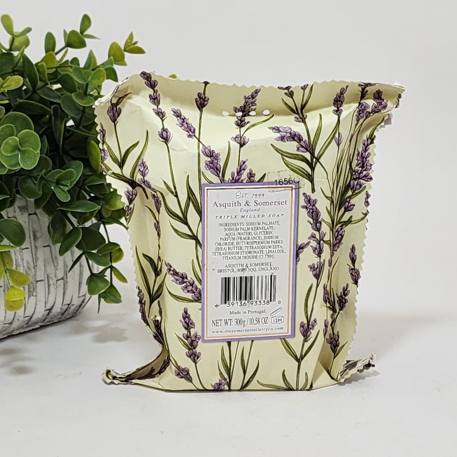 Lavender Soap Bar No 1 England Triple Milled 10.58 oz Asquith & Somerset