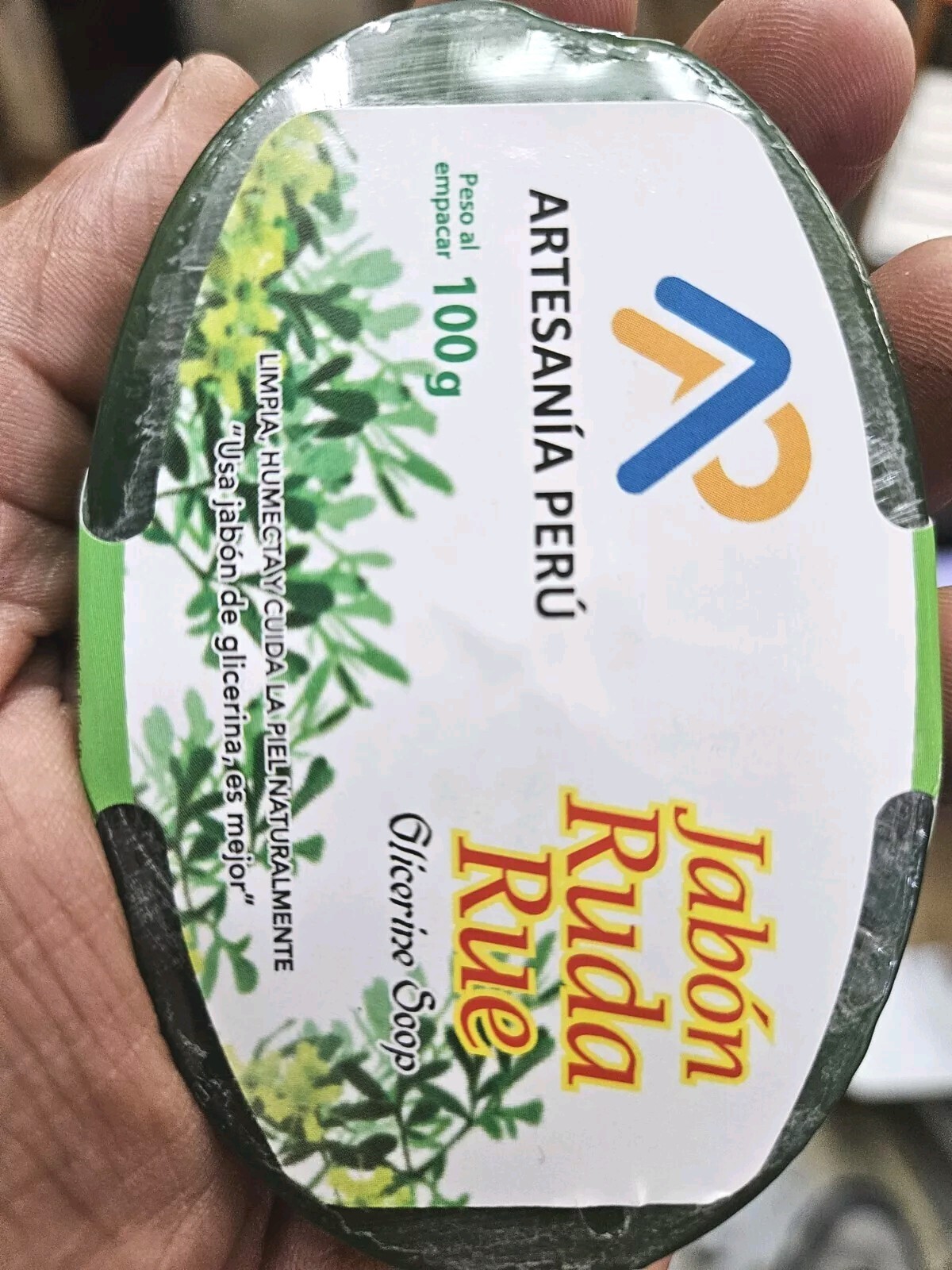 JABON RUDA 2PCS GLICERINA 100% NATURAL DINERO Y BUENA SUERTE AMULETO Y ORACION