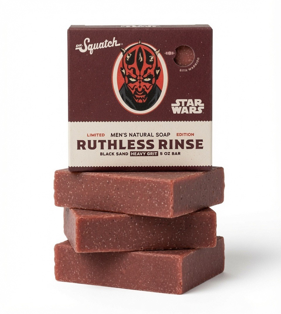 Dr Squatch Star Wars Ruthless Rinse Darth Maul Soap Limited Edition free ship