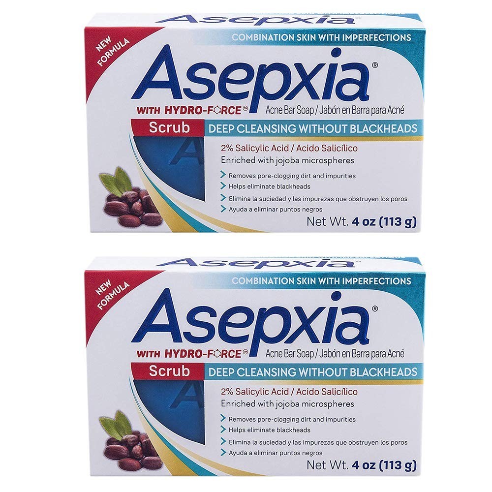 Exfoliating Cleansing Bar Soap 4oz – Pack of 2 for Clear Skin Health