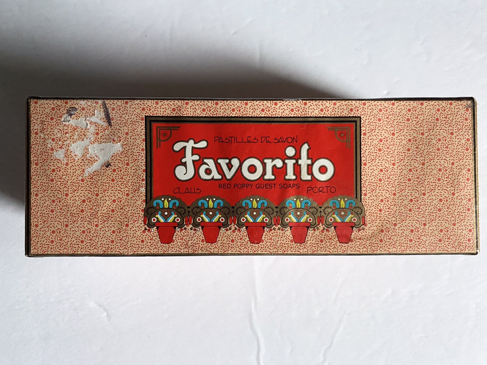 Pastilles De Savon , Vintage guest soaps 15 pc. full open box ~Red Poppy~ smell