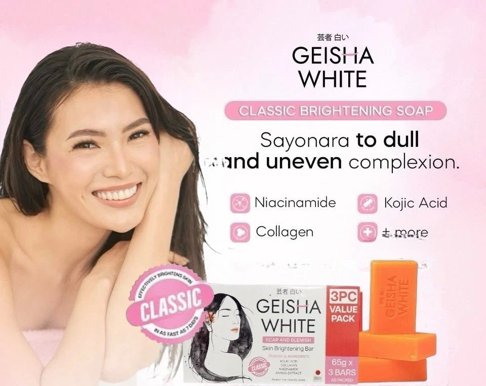 Geisha White Bundle: Intense & Classic – Scar & Blemish Bar Soap – 65g