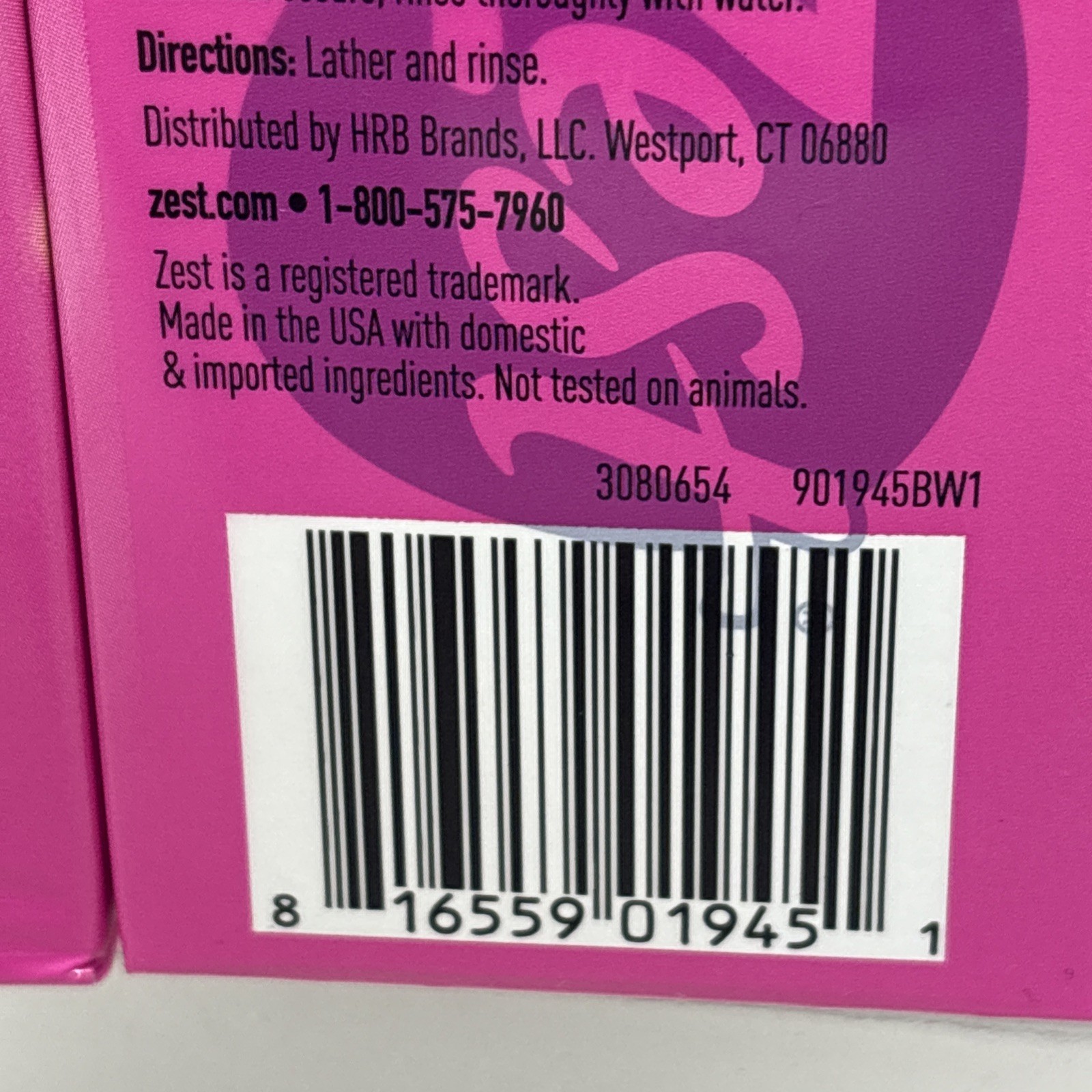 6 X Zest Lush Orchid & Almond Oil Moisturizing Bar Soap 4.12 Oz – 3PKS X 2EA B66