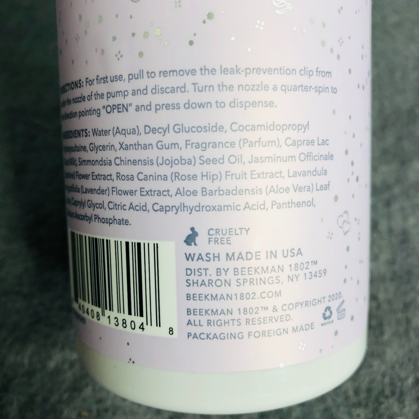 Beekman 1802 Spring Blossom Goat Milk Hand & Body Wash 12.5 oz Sealed No Pump