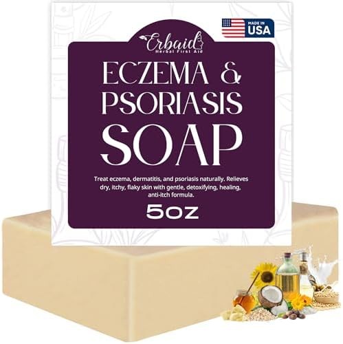 Eczema Soap Bar for Face and Body – All Natural Dermatitis, Psoriasis Treatment