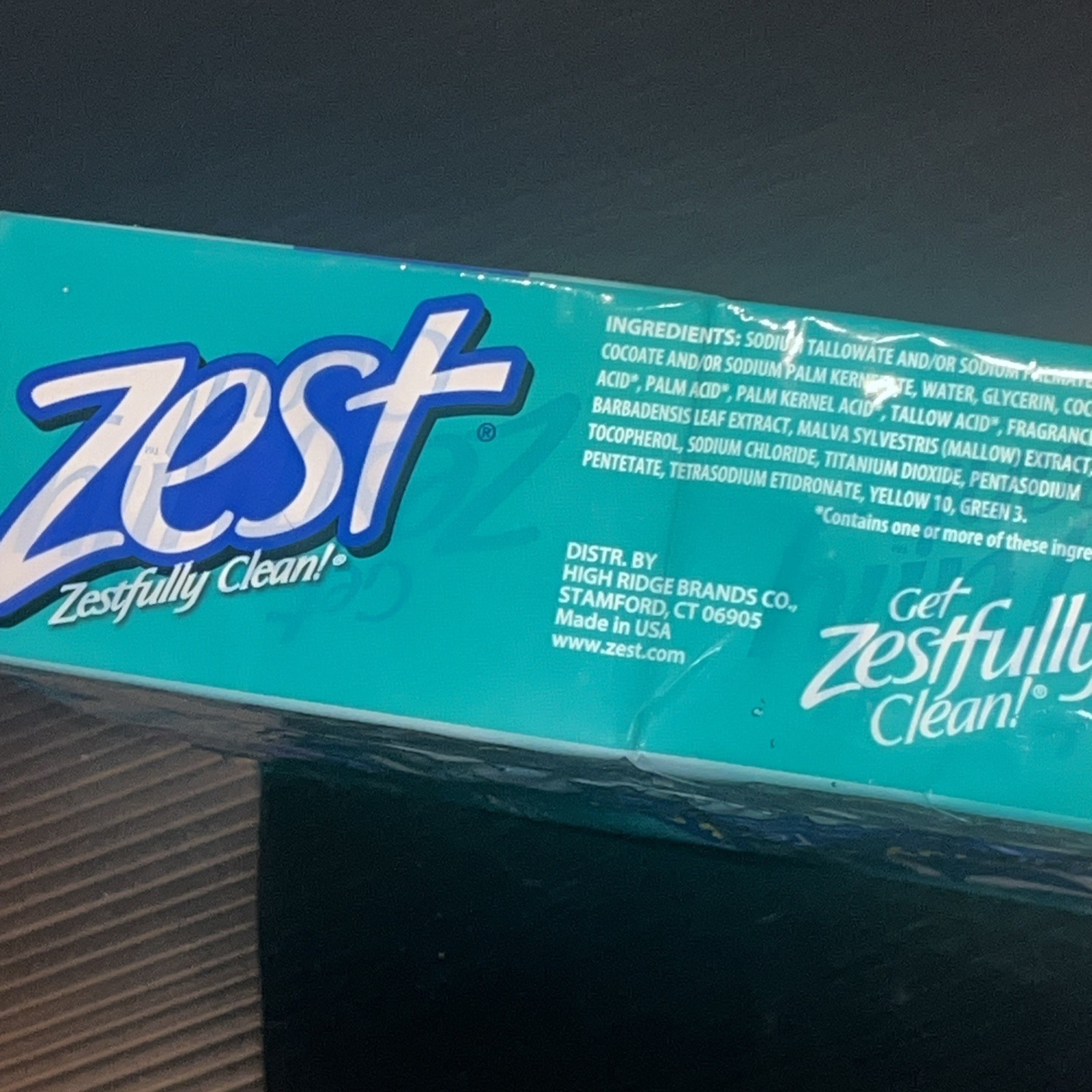 8 Pack Zest Refreshing Aqua Deodorant 4.0 oz. Clean Bath Bar Soap Vitamin E