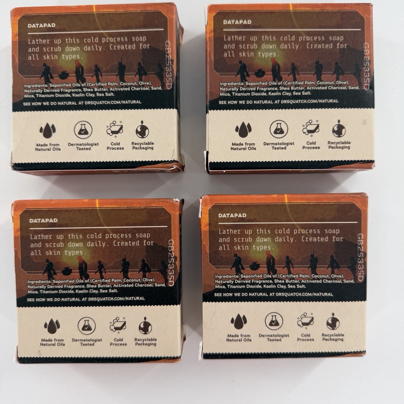 This is the Wash Dr Squatch Soap 4 Pack Star Wars Medium Grit Limited Edition