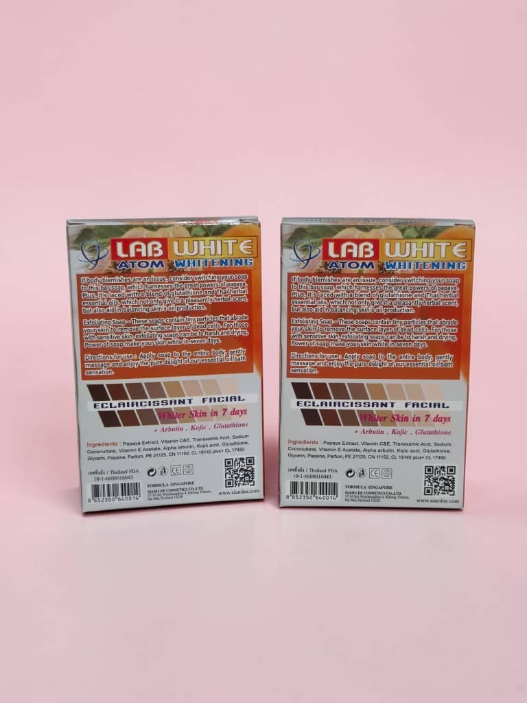 X3 Lab White (Papaya Extract) Face & Body Soap 3pieces Exp 2031
