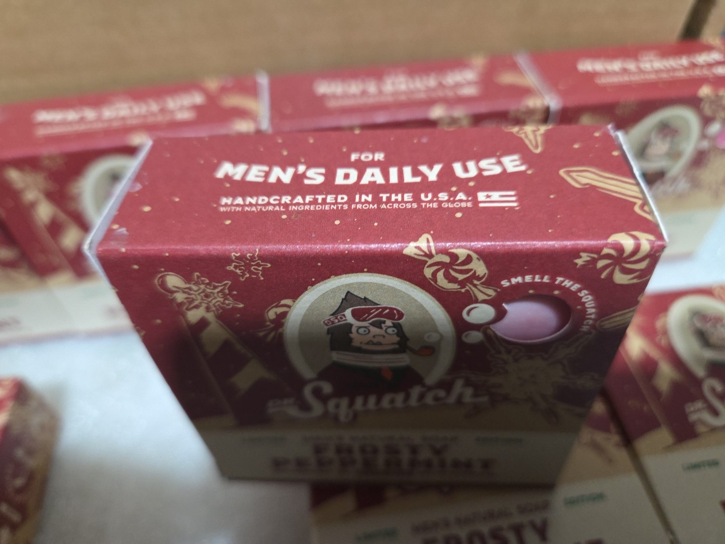 Lot of 10 Dr. Squatch Limited Edition Frosty Peppermint Bars Men’s Natural Soap