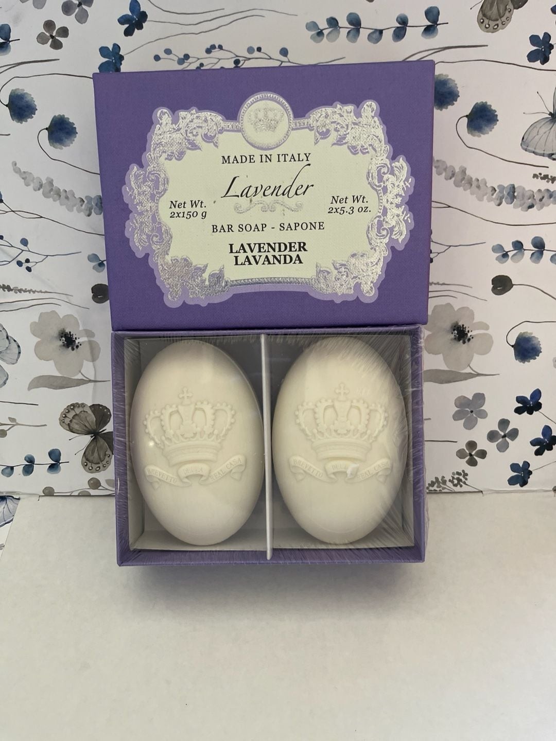 Saponificio Artigianale Fiorentino Lavender Soap 2-Bar Gift Set Made in Italy