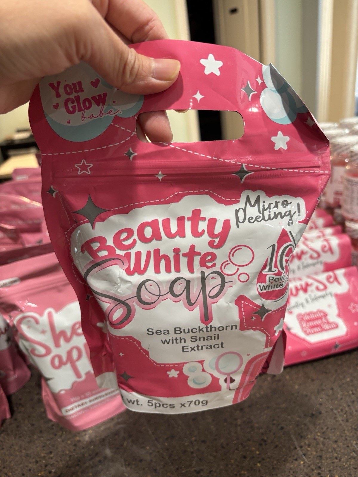 Beauty White Soap by You Glow Babe, 5 Bars x 70g