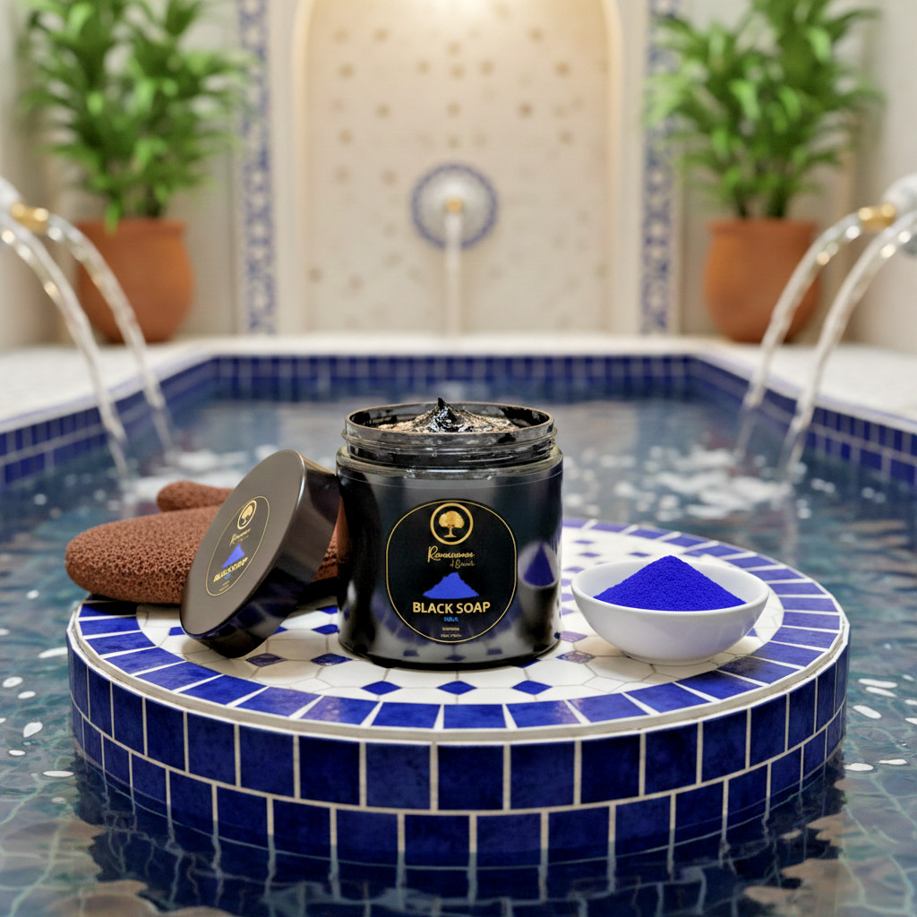Renaissance de Beaute~Nila 💙 Black Soap for Deep Purification for a Hammam Glow
