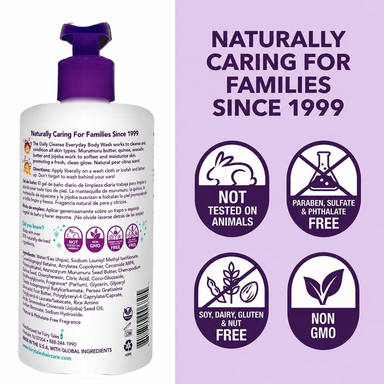 Daily Cleanse Kids Body Wash | Kids Soap With Gentle, Clean Natural Ingredien…