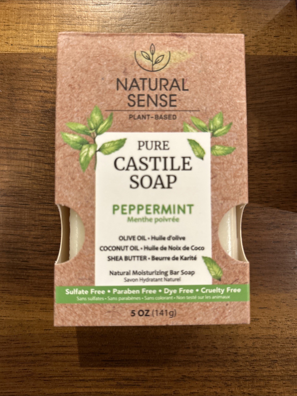 Natural Sense Pure Castile Soap Lavender, Peppermint, Almond Plant Based Soap 3