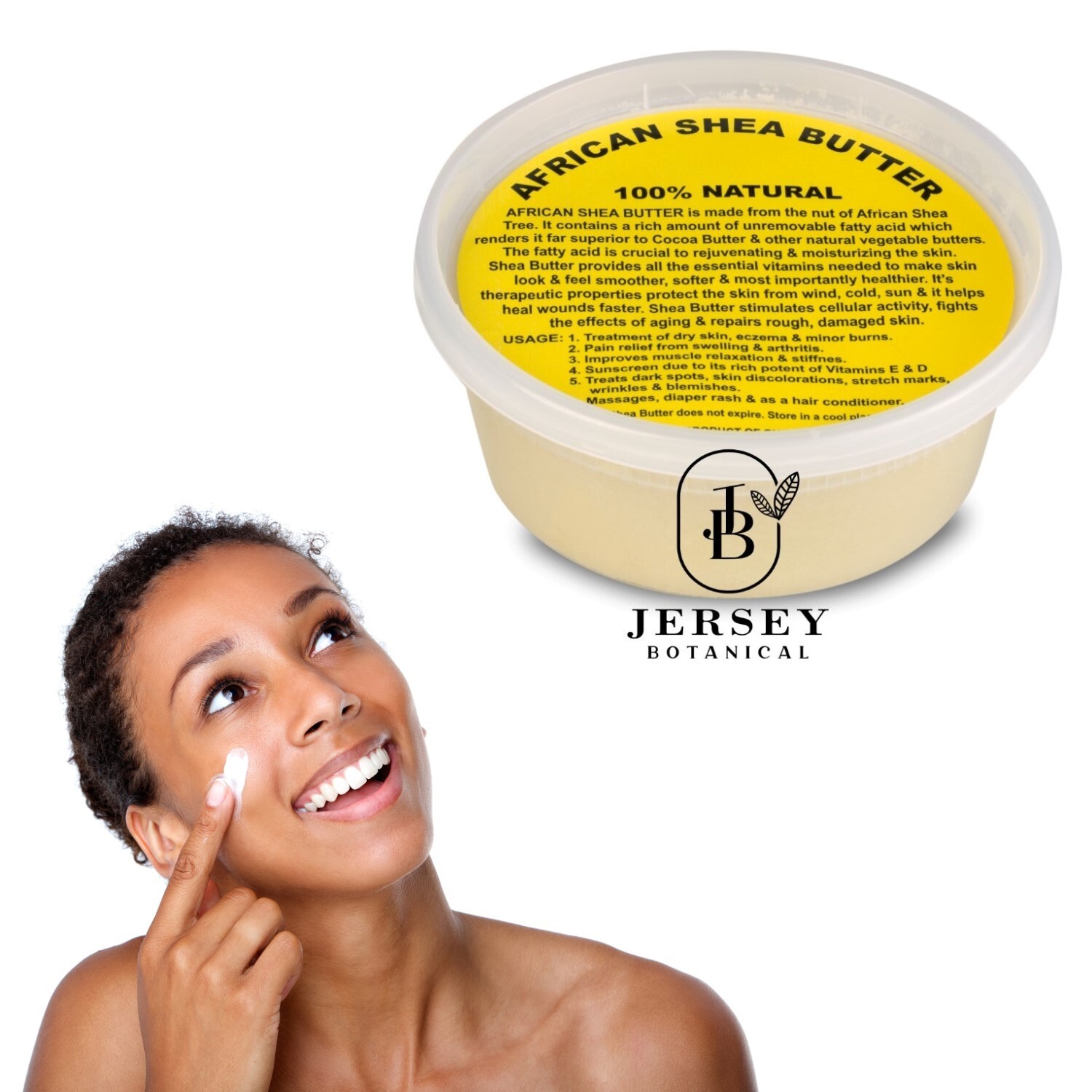 Raw African Shea Butter 8 oz. Black Soap Paste Pure TRIO PACK CONTAINERS Organic