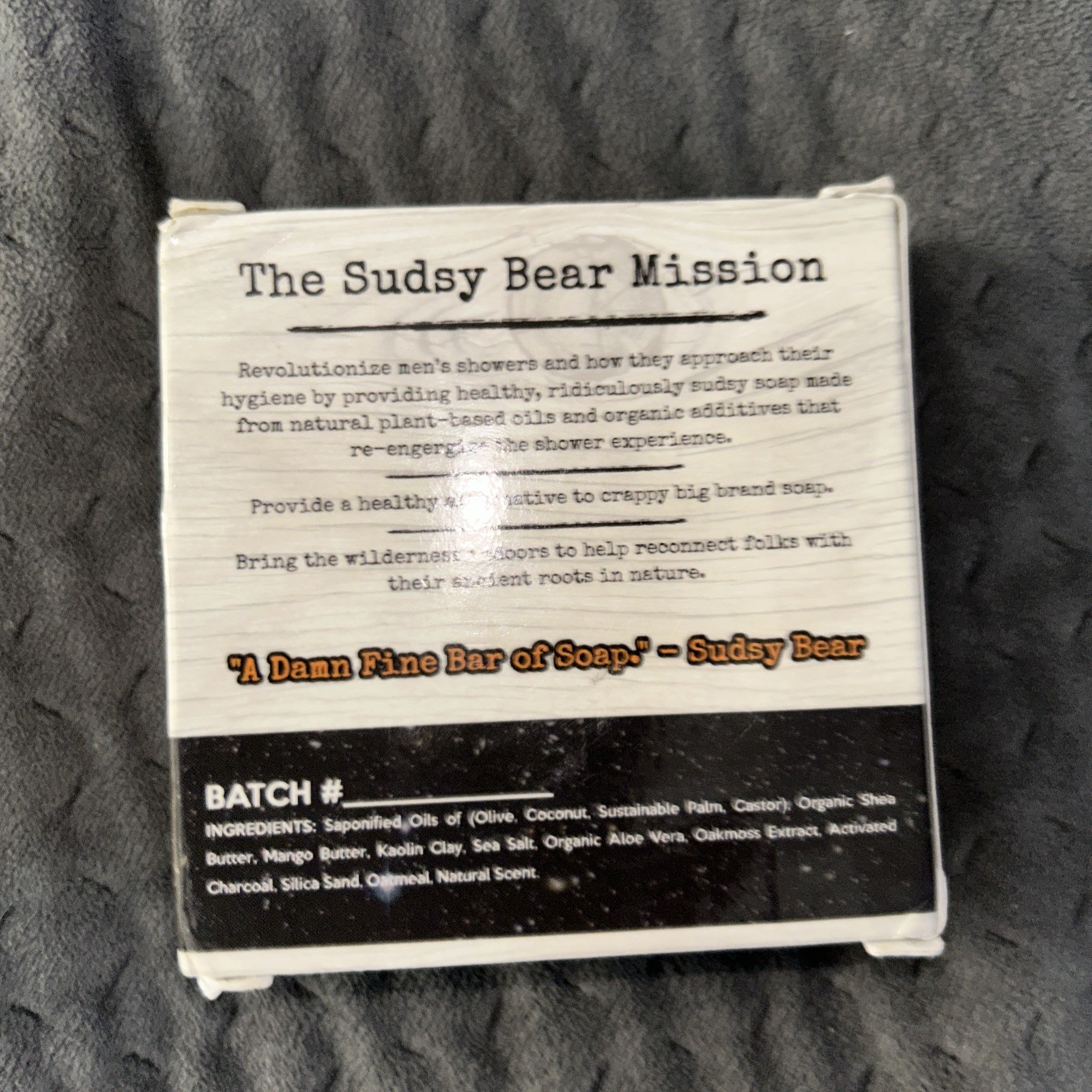 Sudsy Bear Dark side of the moon – 5.0 oz Natural Organic Soap Bar