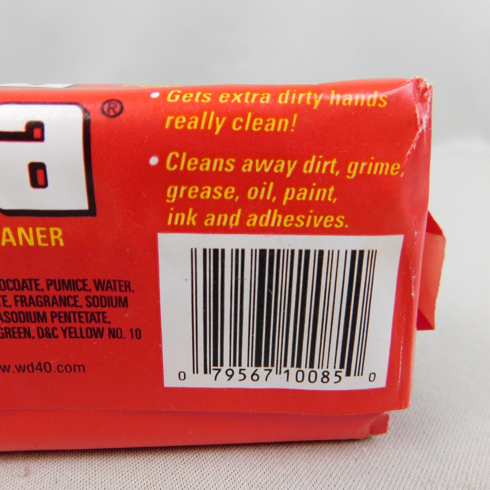 90s NOS Lava Heavy Duty Hand Cleaner 5.75oz Bar Soap Red NASCAR Package #A297