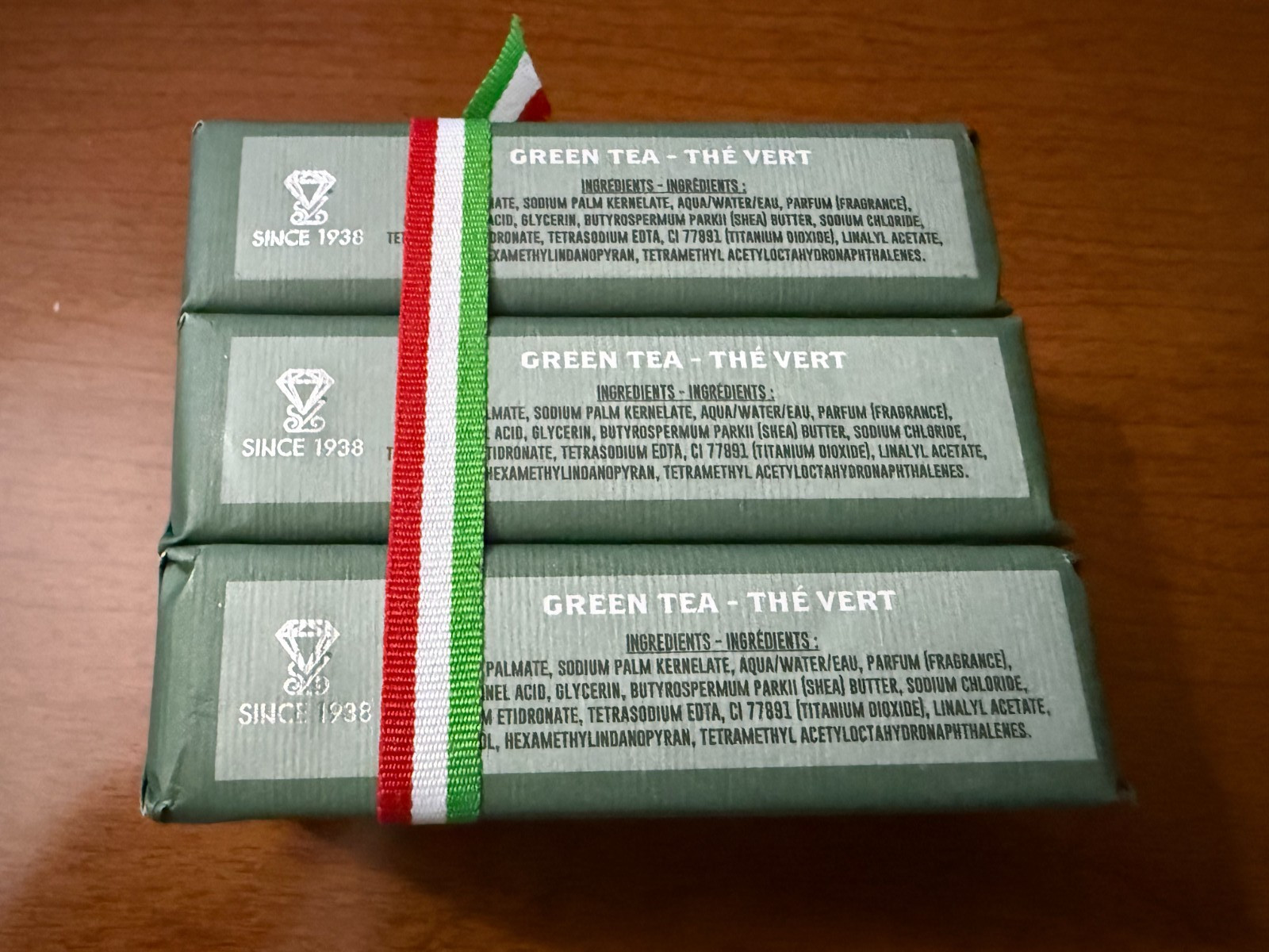Saponificio Triple Milled Italian Luxury Soap Bars Green Tea For Men – NEW