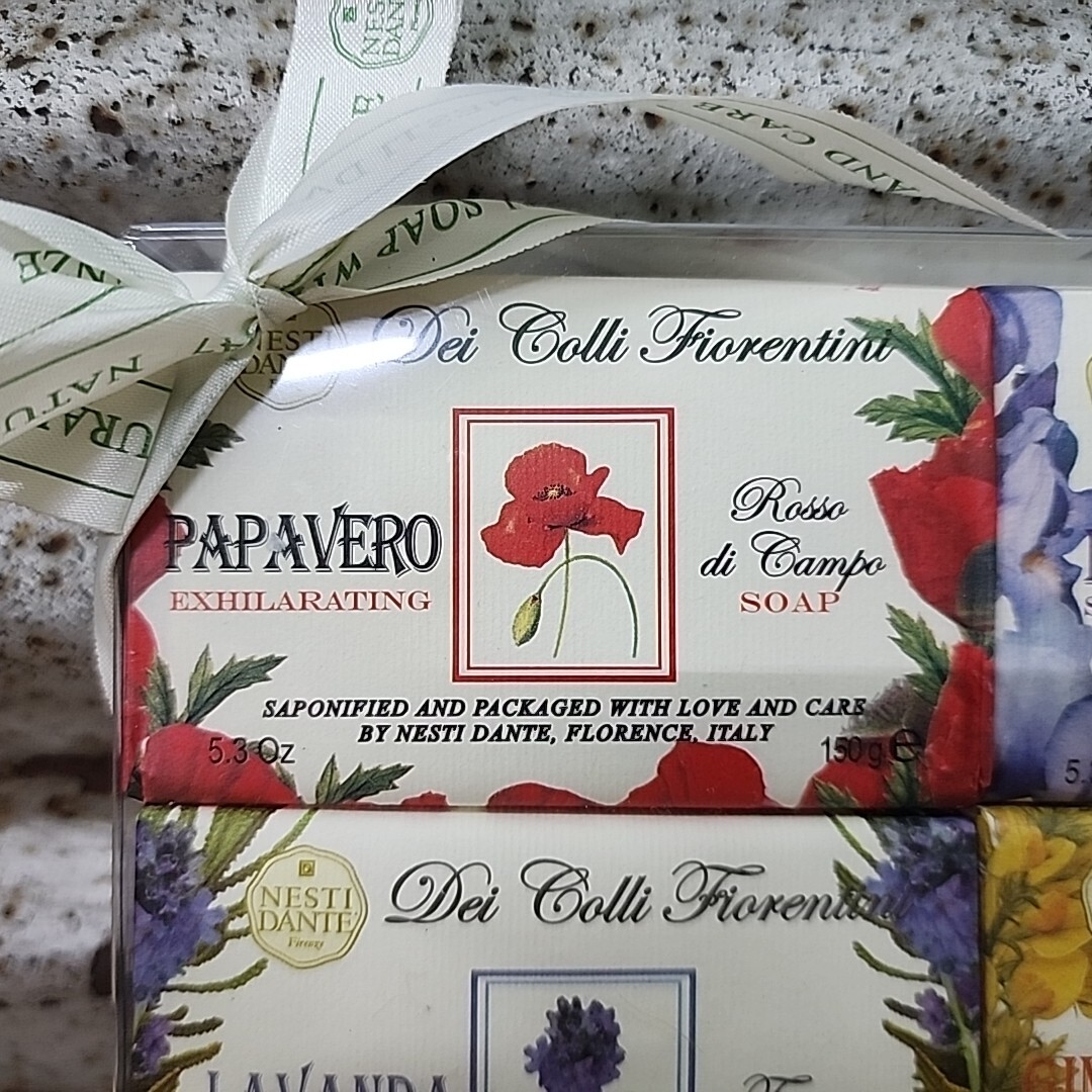 Nesti Dante Dei Colli Fiorentini Soap Collection Iris Poppy Cypress Violet Groom