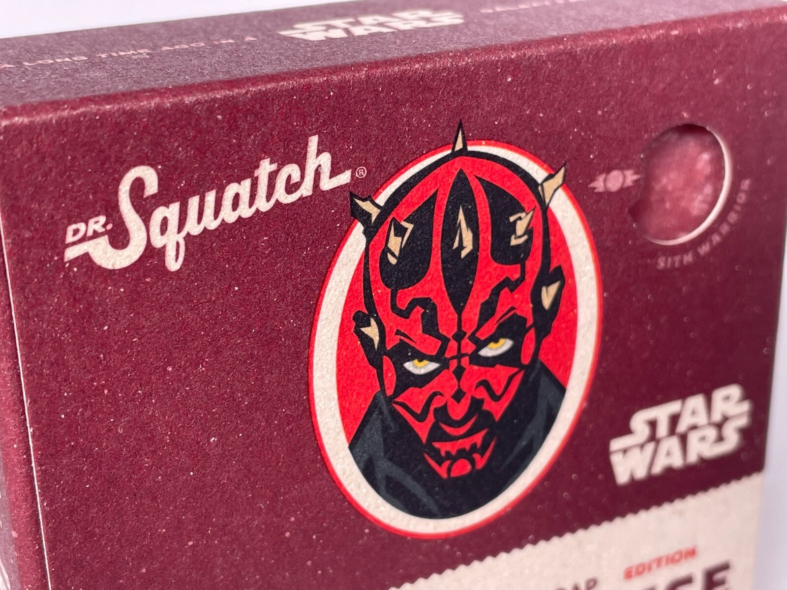 Dr Squatch RUTHLESS RINSE Darth Maul Star Wars Mens 5oz Bar Soap Heavy Grit