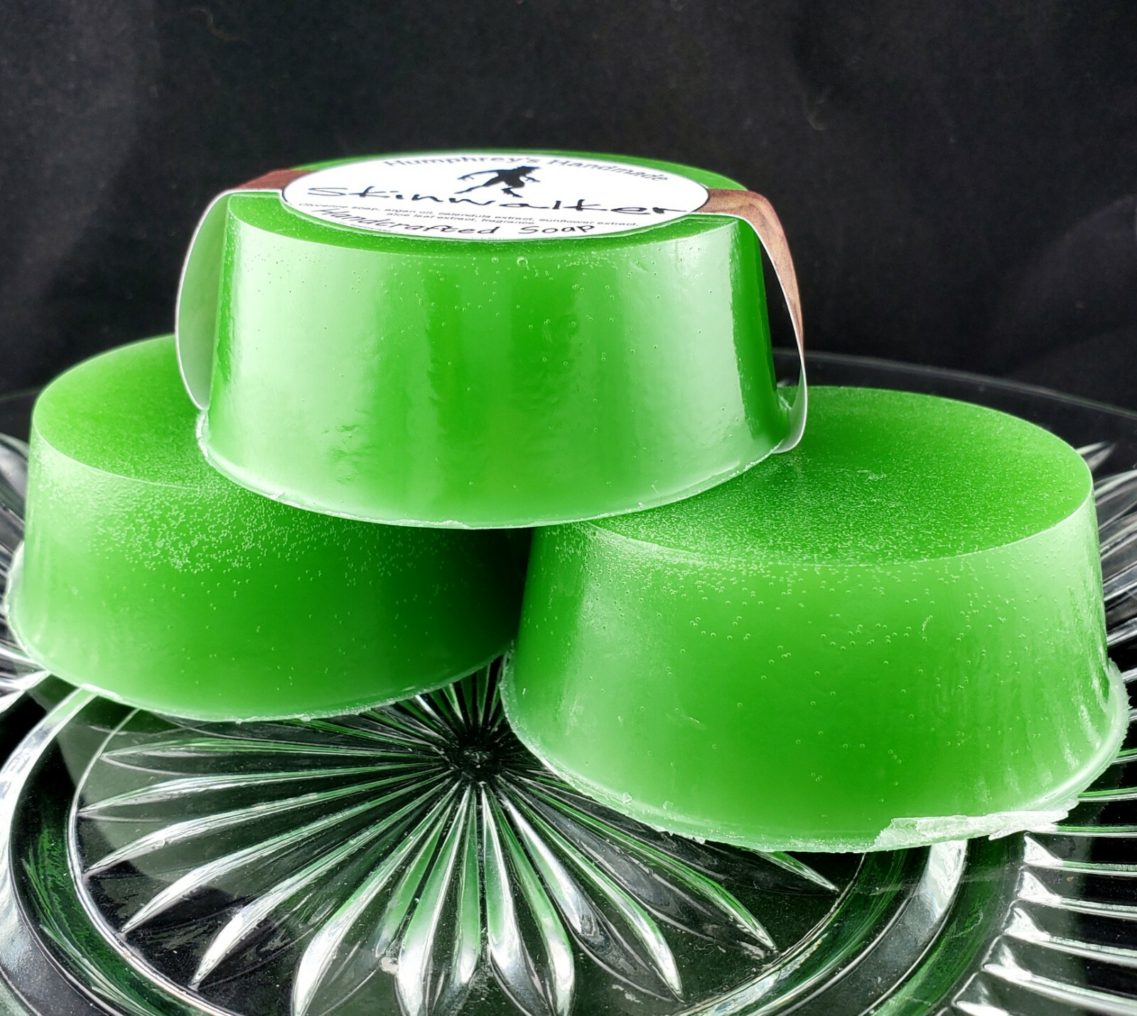 SKINWALKER Birchwood Oud Shave Soap Unisex Mens Beard Wash, Glycerin Argan Oil